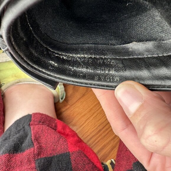 American Eagle Vintage Clogs Women’s 7.5 black leather y2k 90s grunge emo punk - Picture 5 of 8